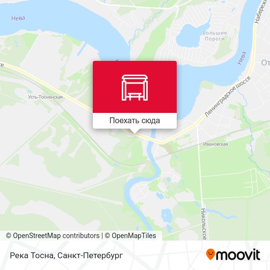 Карта Река Тосна