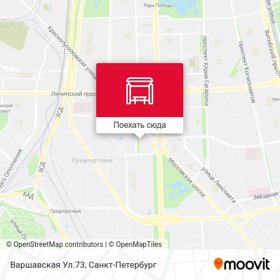 Карта Варшавская Ул.73