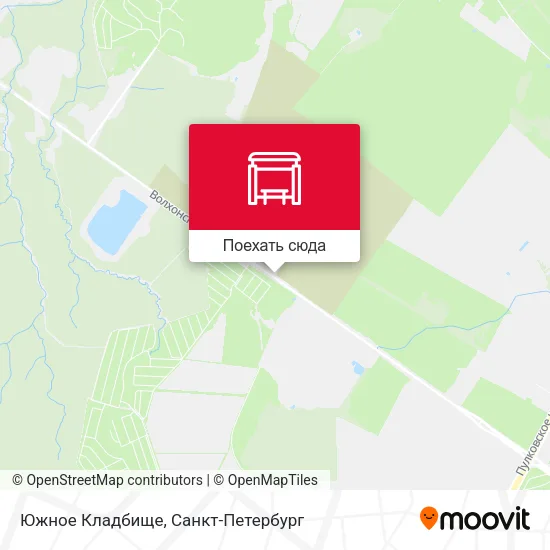 Карта Южное Кладбище