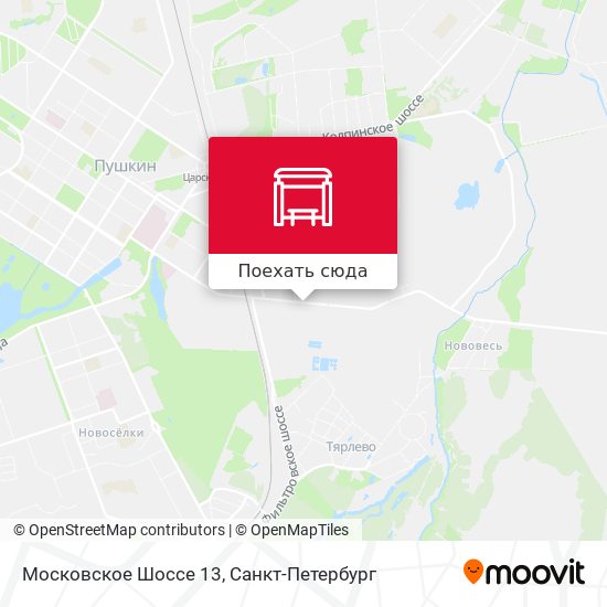 Карта Московское Шоссе 13