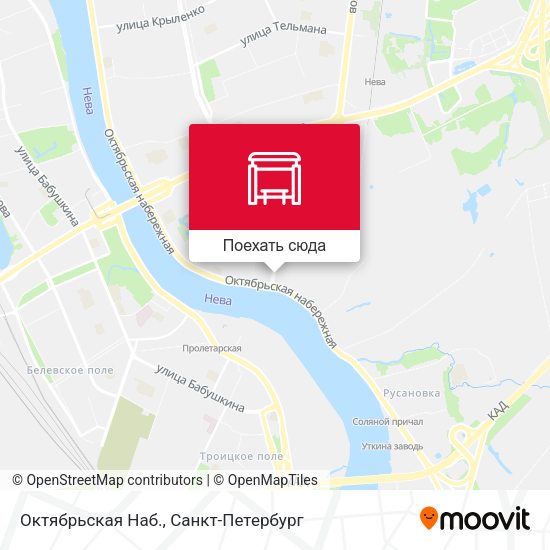 Карта Октябрьская Наб.