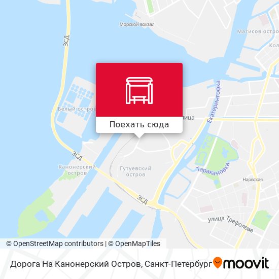 Карта Дорога На Канонерский Остров