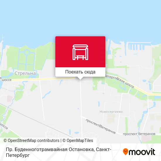 Карта Пр. Буденноготрамвайная Остановка