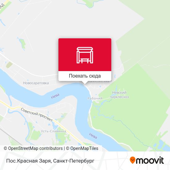 Карта Пос.Красная Заря