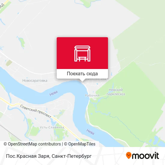 Карта Пос.Красная Заря