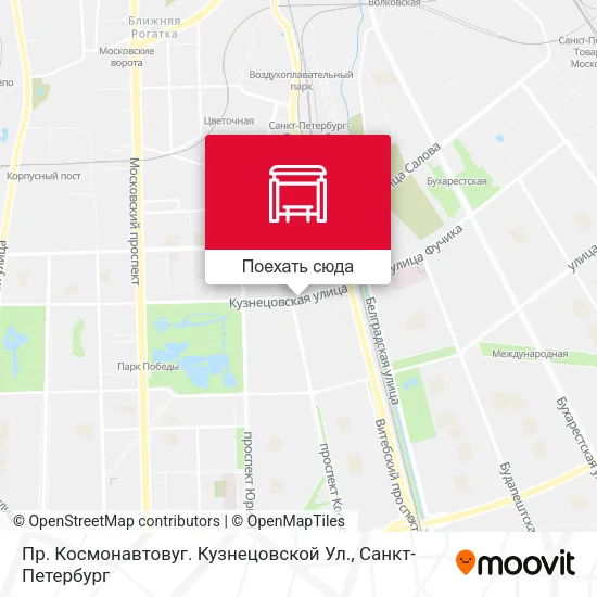 Карта Пр. Космонавтовуг. Кузнецовской Ул.