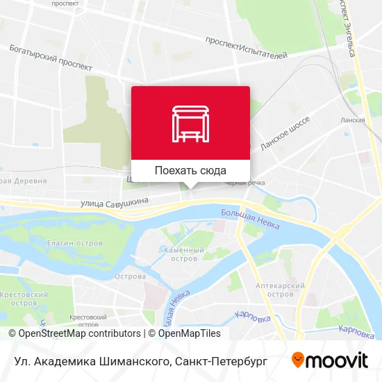 Карта Ул. Академика Шиманского