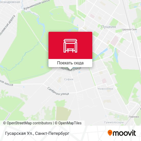 Карта Гусарская Ул.