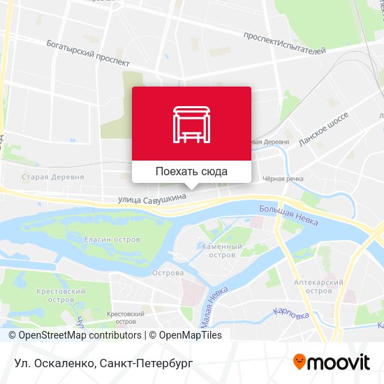 Карта Ул. Оскаленко