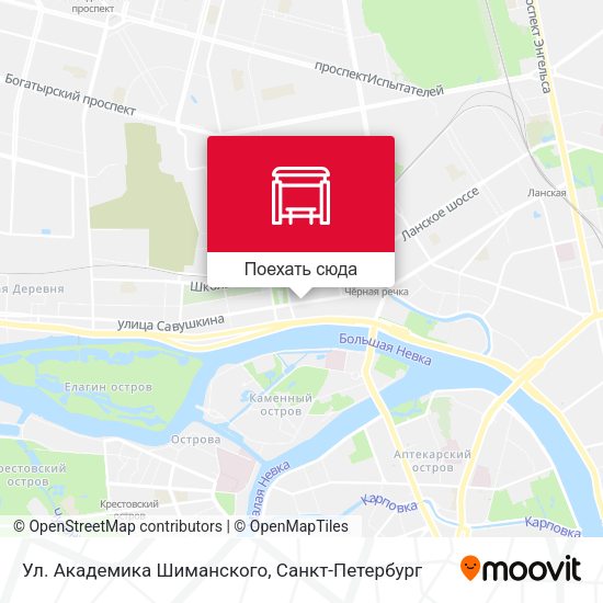 Карта Ул. Академика Шиманского