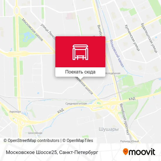 Карта Московское Шоссе25