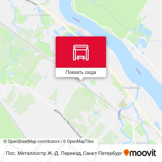Карта Пос. Металлостр Ж.-Д. Переезд