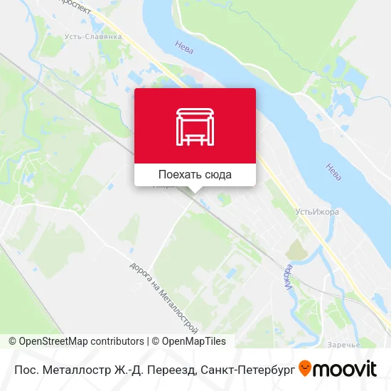 Карта Пос. Металлостр Ж.-Д. Переезд