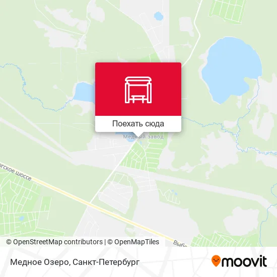 Карта Медное Озеро