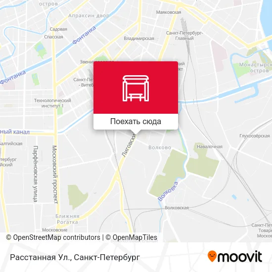 Карта Расстанная Ул.