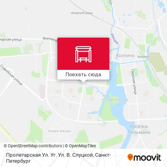 Карта Пролетарская Ул. Уг. Ул. В. Слуцкой