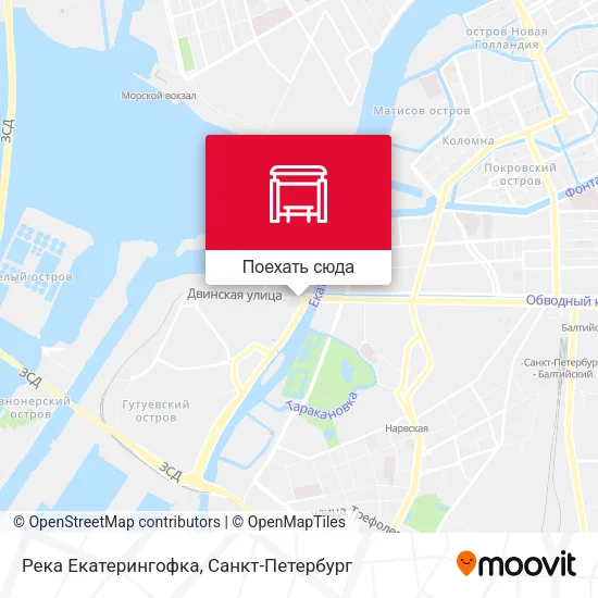 Карта Река Екатерингофка