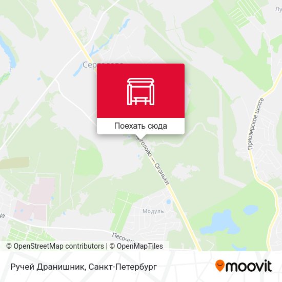 Карта Ручей Дранишник
