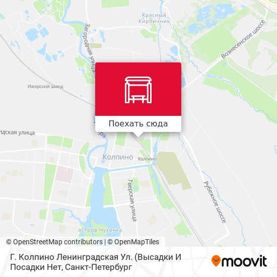 Карта Г. Колпино Ленинградская Ул.