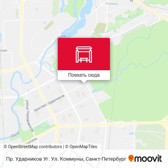 Карта Пр. Ударников Уг. Ул. Коммуны