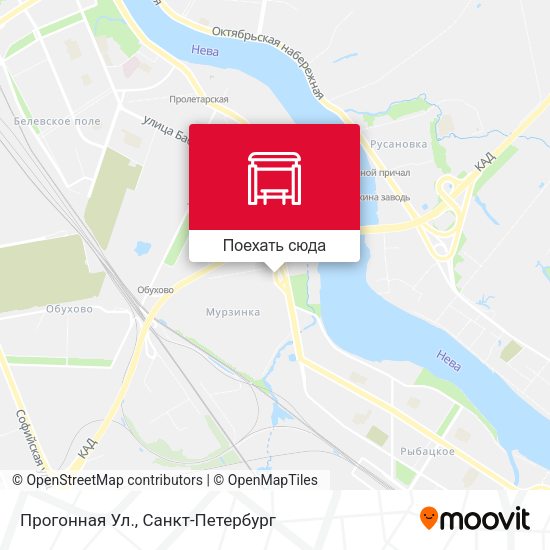 Карта Прогонная Ул.
