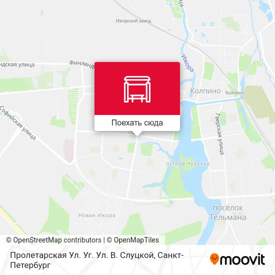 Карта Пролетарская Ул. Уг. Ул. В. Слуцкой