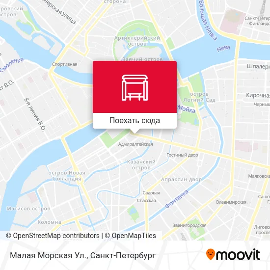 Карта Малая Морская Ул.