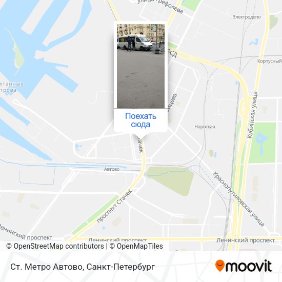 Карта Ст. Метро Автово