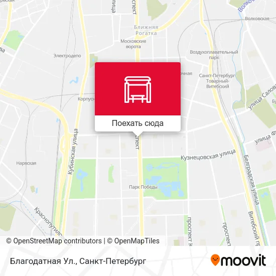 Карта Благодатная Ул.