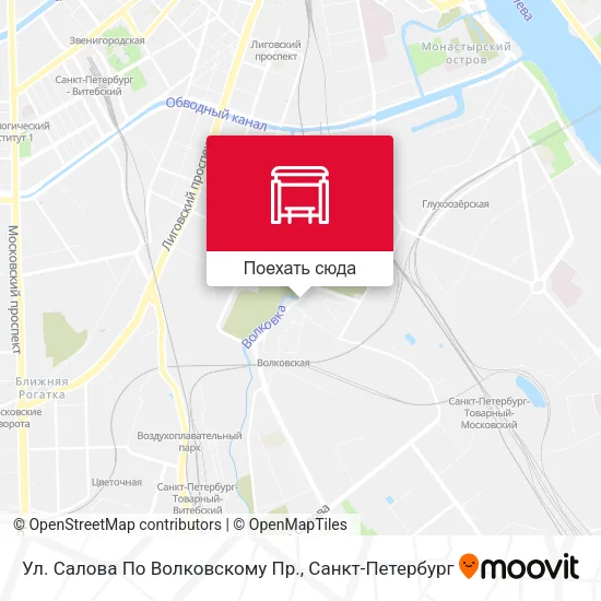 Карта Ул. Салова По Волковскому Пр.