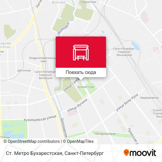 Карта Ст. Метро Бухарестская