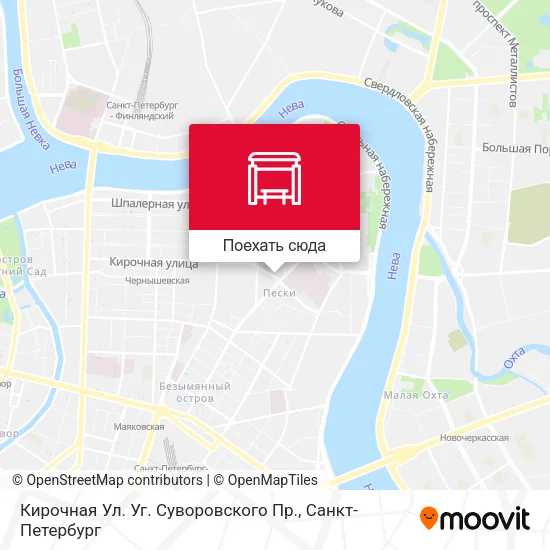 Карта Кирочная Ул.  Уг.  Суворовского Пр.
