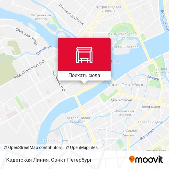 Карта Кадетская Линия