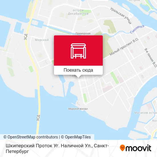Карта Шкиперский Проток Уг. Наличной Ул.
