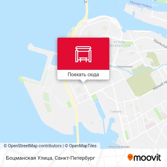 Карта Боцманская Улица