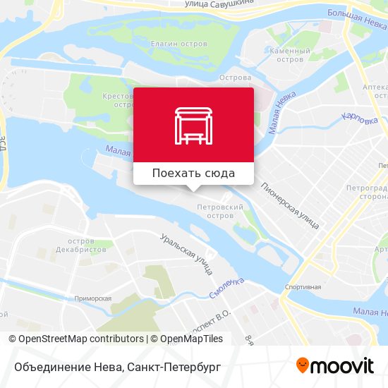 Карта Объединение Нева