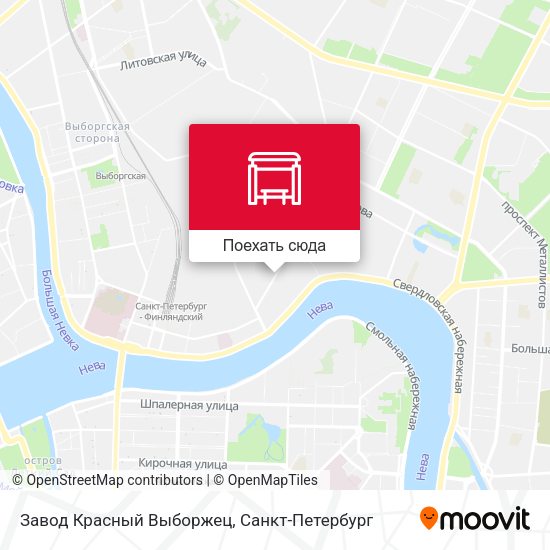 Карта Завод Красный Выборжец