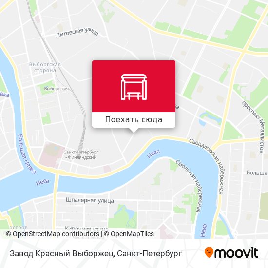 Карта Завод Красный Выборжец