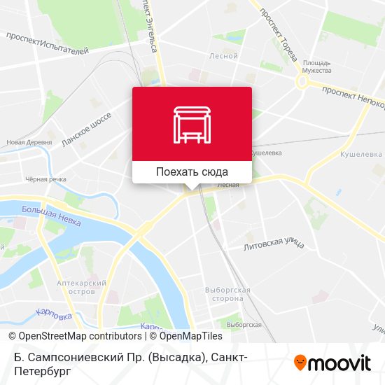 Карта Б. Сампсониевский Пр. (Высадка)