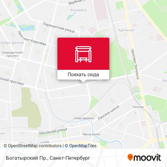 Карта Богатырский Пр.