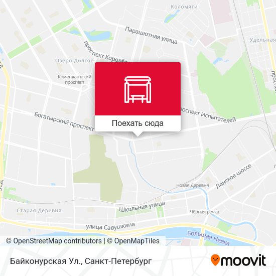 Карта Байконурская Ул.