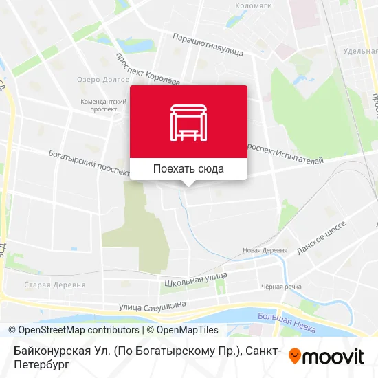 Карта Байконурская Ул. (По Богатырскому Пр.)