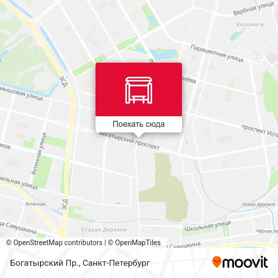 Карта Богатырский Пр.
