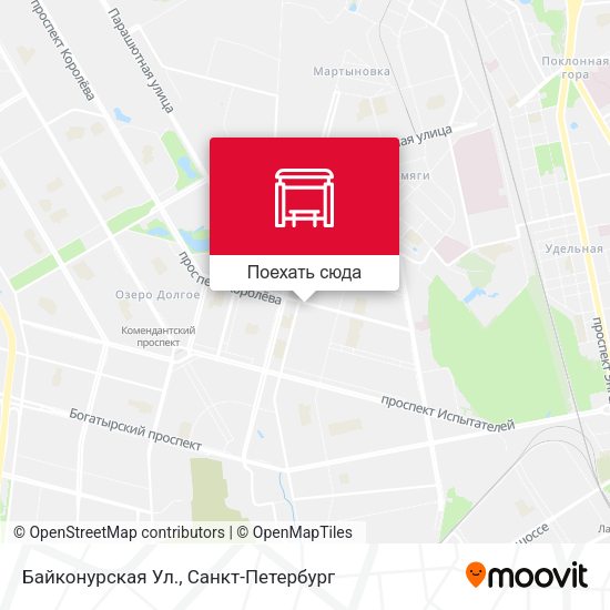 Карта Байконурская Ул.