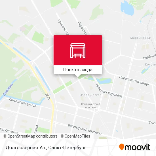 Карта Долгоозерная Ул.