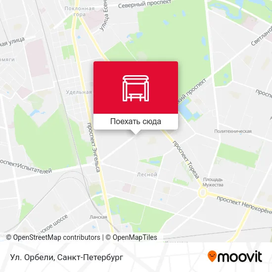 Карта Ул. Орбели
