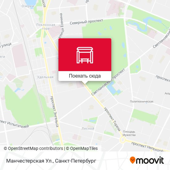 Карта Манчестерская Ул.