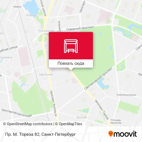 Карта Пр. М. Тореза 82