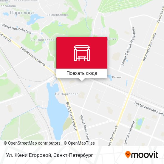 Карта Ул. Жени Егоровой