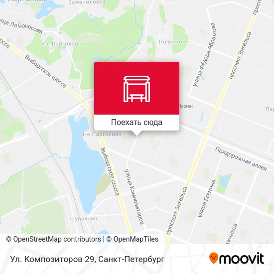 Карта Ул. Композиторов 29